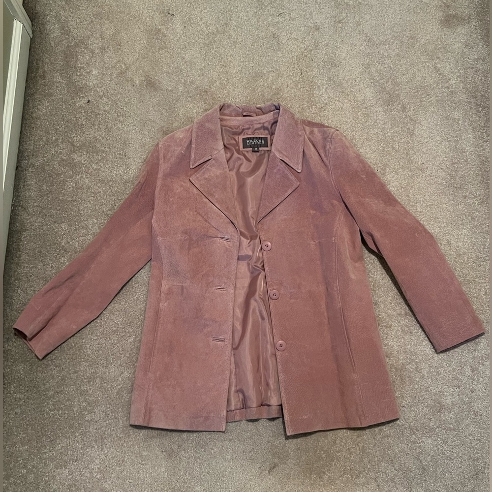 WILSONS LEATHER PINK COAT